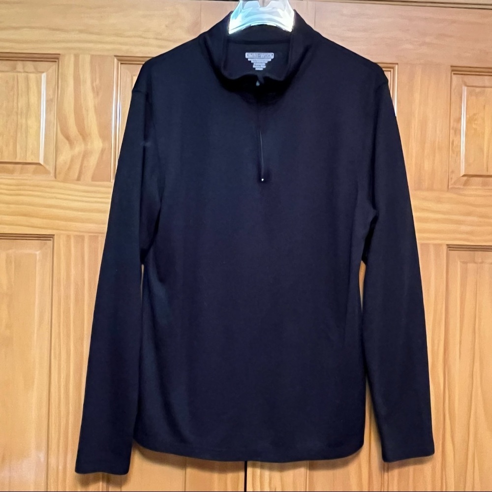 Omni-Wool Black 1/4 Zip Mens Size XL